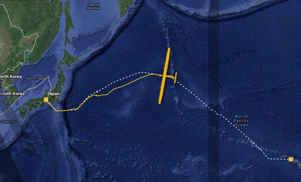 Flug 8 Nagoya - Kalaeloa, Hawaii (USA): Impressionen (Bild; Solar Impulse)