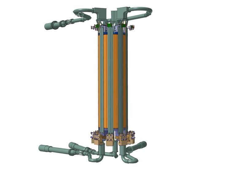 ITER's Central Solenoid, the backbone of the machine's magnet system. (ITER Organization)