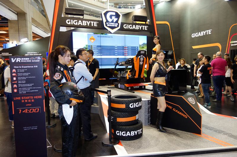 Formel Eins Feeling bei Gigabyte. (Bild: IT-BUSINESS)