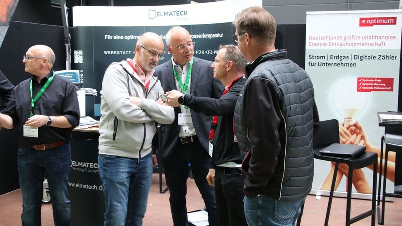 Beratung zur Thematik Energieeinkauf konnten die Besucher bei e.optimun bekommen. (Bild: Klasing)