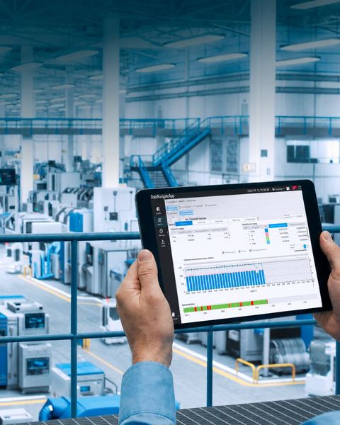 Production data at a glance: the Datanavigate App provides real-time insight into machine performance, energy efficiency and plant availability directly in a web browser. (Source: Mitsubishi Electric)