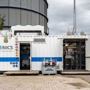 Der Elektrolyse-Container Galactica.  (DLR)