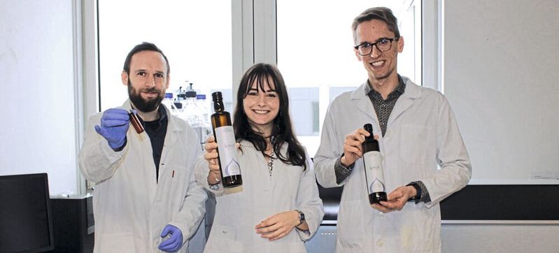 (v.l.) András Gregor, Lena Grabner und Marc Pignitter von Lipid Legends.(Bild:  Lipid Legends, Arturo Auñon-Lopez)