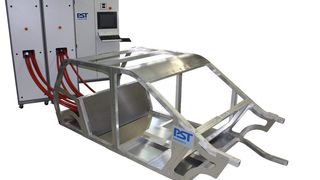 Der weltweit erste EMPT geschweißte Spaceframe von PSTproducts.  (Bild: PSTproducts)
