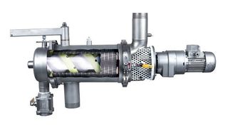 Horizontalfilter EF 502 befreit Flüssigkeiten kontinuierlich von Überkorn und Schmutz.  (Bild: Russell)