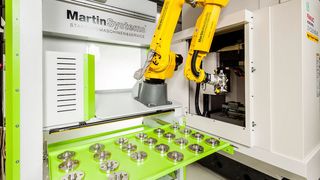 Die schnelle und autarke Automationszelle „Speedy“ übernimmt fast jede Aufgabe an jedem Ort. (Martin Systems)
