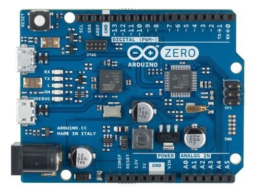 The Arduino Zero is a 32-bit extension of the platform established by Arduino UNO, and provide creative individuals with the potential to realize innovative ideas for smart IoT devices, wearable tech, high-tech robotics and projects not yet imagined. (Image source: Atmel Corporation)