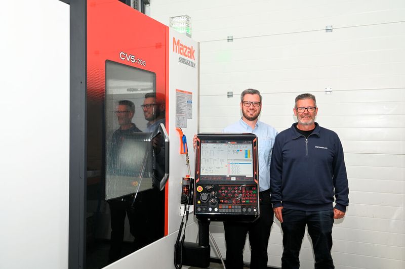 (L-R) Jack Walsom, Managing Director of Tigfusion and the company’s founder, Rick Walsom (Source: Andy Butler/ Mazak)