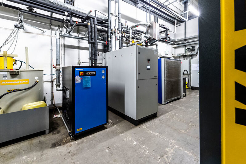 Eine optimierte und kombinierte Druckluft, Wärme- und Kältebereitstellung spart am Wago-Standort Sondershausen eine Million Kilowattstunden an Energie ein. (Wago)