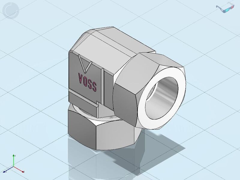 Unter voss.partcommunity.com können Anwender die aktuellen 3D-CAD-Modelle sämtlicher Verbindungskomponenten kostenfrei herunterladen. (Bild: Voss Fluid)
