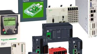 Zuwachs für die Multicontroller-Plattform von MachineStruxure (mitte): Die neuen Steuerun-gen Modicon M221, M241 und M251 setzen Maßstäbe durch einfaches Engineering und kurze Installationszeiten sowie durch ihre echte Skalierbarkeit in Funktionalität und Leistung. (Bild: Schneider Electric)