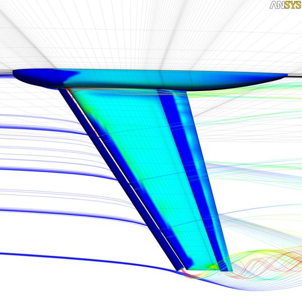 Ansys arbeitet an Forschungsprojekten für die Luft- und Raumfahrtindustrie mit,  z. B. mit der  Beteiligung am AIAA CFD High Lift Prediction Workshop und am Aeroelastic Prediction Workshop. (Bild: Ansys)