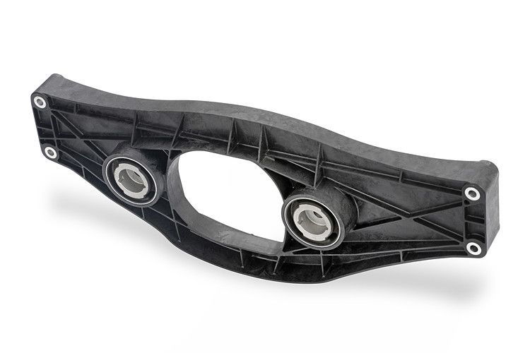 Neue Leistungsklasse in der Leichtbautechnik: Der neue Getriebequerträger für die Hinterachse von ContiTech kommt in der Mercedes Benz S-Klasse zum Einsatz. (Foto: ContiTech)