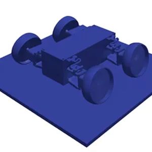 Visualization of a Drop-Off Simulation of a Mars Rover from the Open-Source Workflow.   (Source: Alsado)