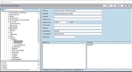 (MuM PDM Pinpoint erleichtert die Arbeit mit der Artikeldatenbank und schafft eine direkte Verbindung zum ERP-System. Bild: Otto Zimmermann)
