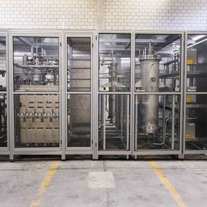 Die Methanisierungsanlage verbindet verschiedene Prozesse direkt an einem Standort – das macht sie in dieser Form einzigartig.(Bild:  Empa)