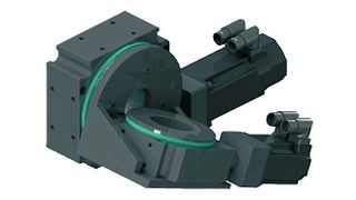 Mit der Dreh-Schwenkeinheit lassen sich Maschinen flexibel nachrüsten. (Föhrenbach)