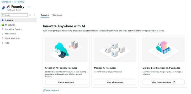 Azure AI Foundry-Ressourcen benötigen Anmeldedaten. Diese können auch direkt aus Entra ID stammen. (Bild: Joos - Microsoft)
