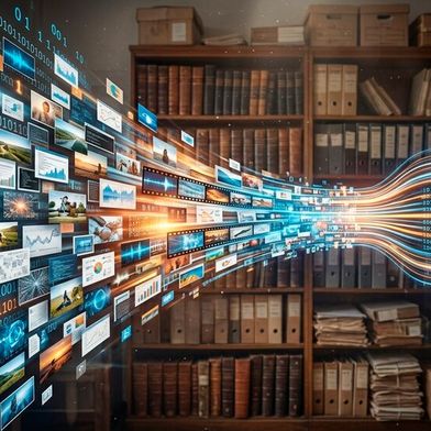 Mit entsprechenden Verfahren lässt sich die Größe digitaler Daten schrumpfen. (Bild: Gemini / KI-generiert)