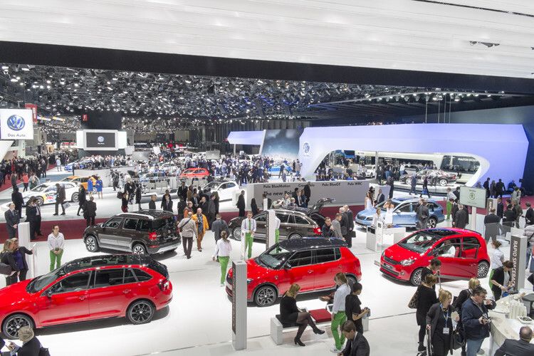 Dennoch waren wie immer alle namhaften Automobilhersteller am Start. (Foto: Autosalon Genf)