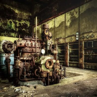 Sieht es in vielen deutschen Fertigungshallen bald so aus, wenn die allgemeine Konjunkturkrise sich nicht wirksam bekämpfen lässt (Symbolbild)? Jedenfalls mehren sich die Hiobsbotschaften. Neue davon kommen von Bosch und Thyssenkrupp ... (Bild: Gammelmobilien)