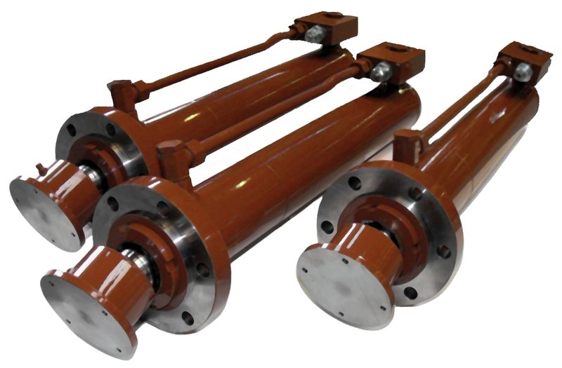 Bild 2: Diese Leichtbauzylinder haben nicht nur eine Stützfunktion, sie kompensieren auch Unebenheiten im Gelände. (Archiv: Vogel Business Media)