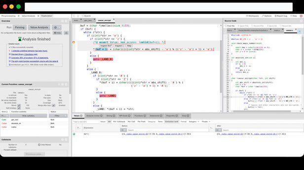 Der TrustInSoft Analyzer erkennt kritische Schwachstellen rein mathematisch. (TrustInSoft)