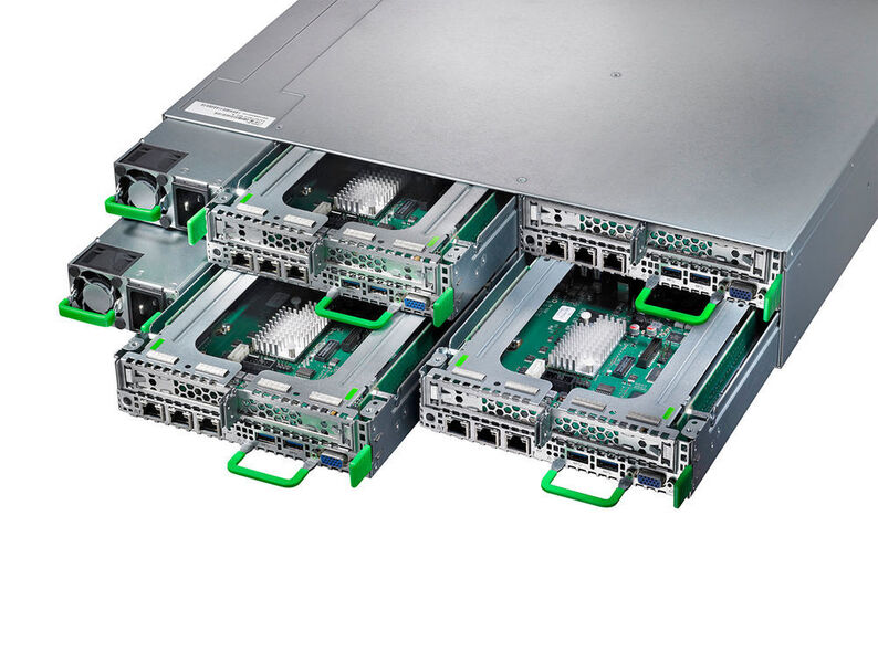 Abbildung 6: Scale-out-Server Ansicht 2: Fujitsu Primergy CX400 M1 (Fujitsu)