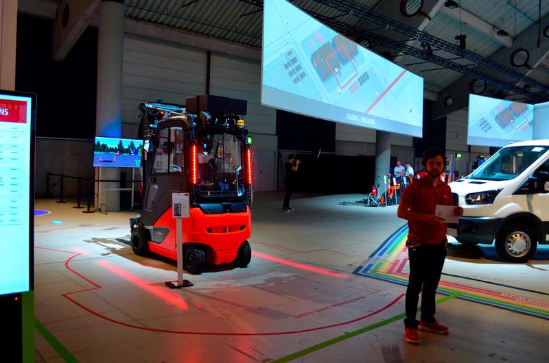 Impressionen von der World of Material Handling am 11. Juni 2018 in Mannheim. Gastgeber waren Linde und Dematic. (Sergio Caré-Lucas)