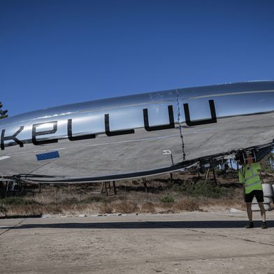 Representatives from Finnish company Kelluu test their unmanned airship at REPMUS 2025. The drills included tests of technology developed through NATO’s Defence Innovation Accelerator for the North Atlantic (DIANA). (Source: NATO)