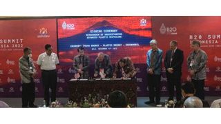 Exxonmobil, IPE and Plastic Energy have signed a MOU at the sidelines of the G20 Bali Summit to assess the potential for large-scale implementation of advanced plastic recycling technology in Indonesia. (Source: Exxonmobil)