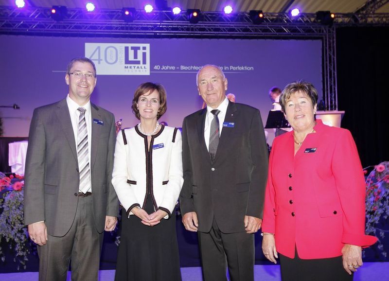 Trumpf-Chefin Dr. Nicola Leibinger-Kammüller feierte das Jubiläum bei LTI mit. Bild: LTI-Metalltechnik (Archiv: Vogel Business Media)