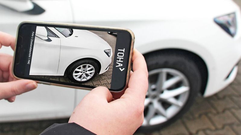 Zustandsberichte binnen 15 Minuten erstellen: Das verspricht die neue App des Mehrmarkenkonzeptanbieters Toha.(Bild:  Toha)