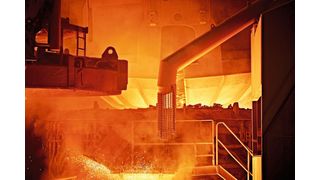 Benteler Steel/Tube produziert im Elektrostahlwerk in Lingen Stahl ausschließlich aus Schrott und verursacht durch den Einsatz eines Elektrolichtbogenofens 90 % weniger direkte CO2-Emissionen als die herkömmliche Hochofenroute. (Benteler)