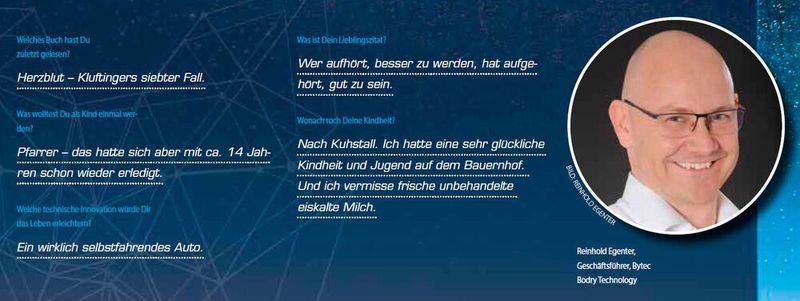 Reinhold Egenter, Geschäftsführer, Bytec Bodry Technology (IT-Business)