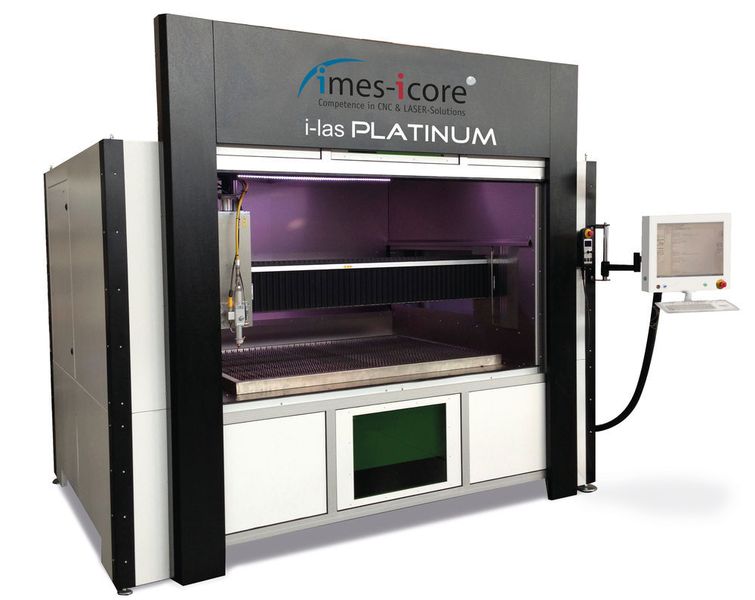 Nomen est omen! Das Premiumsystem im Maschinenportfolio von imes-icore ist die i-Las Platinum. Sie punkte mit hoher Präzision durch integrierte Längenmessung, Stabilität durch Naturgranit und schneller Verfahreigenschaften. (Bild: imes-icore)
