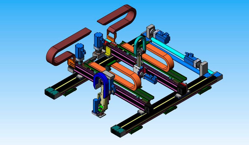 Modul 160/15 GPA: detailliertere Ansicht eines aktuellen Auftrags eines 7-Achs-Systems, bei dem das Modul 160/15 GPA die Basis bildet. (Bild: IEF-Werner)