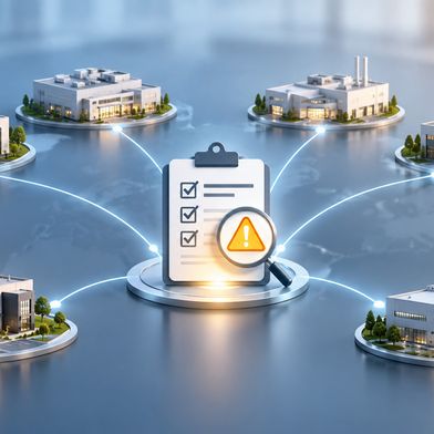 Das FDA-Warnschreiben betrifft sechs Olympus-Werke in drei Ländern. Laut Atlas Compliance wird die frühere CAPA-Vorschrift in den Inspektionsbeobachtungen aller sechs Standorte genannt. (Bild: Redaktion Devicemed; KI-generiertes Symbolbild, kein offizielles Olympus-Motiv)