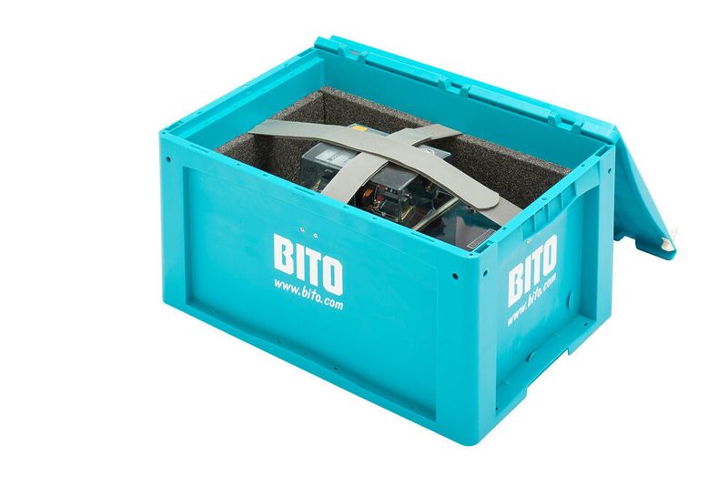 Für Bitoboxen können spezielle Innenausstattungen nach Kundenwunsch und passend für jeden Behälter beziehungsweise zu den einzulagernden Produkten maßgenau in unterschiedlichen Designs angefertigt werden. (Bito)