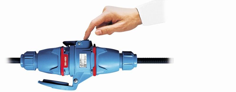 Decontactor-Technologie: Abschalten unter Last bis 250 A durch einfachen Knopfdruck (ISV Industrie-Steck-Vorrichtungen)