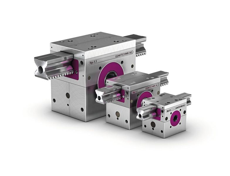 Basis der Hubsäule sind die bewährten Lifgo 5.3-Zahnstangengetriebe, die Hubkräfte von bis zu 15.900 N erreichen (Leantechnik)