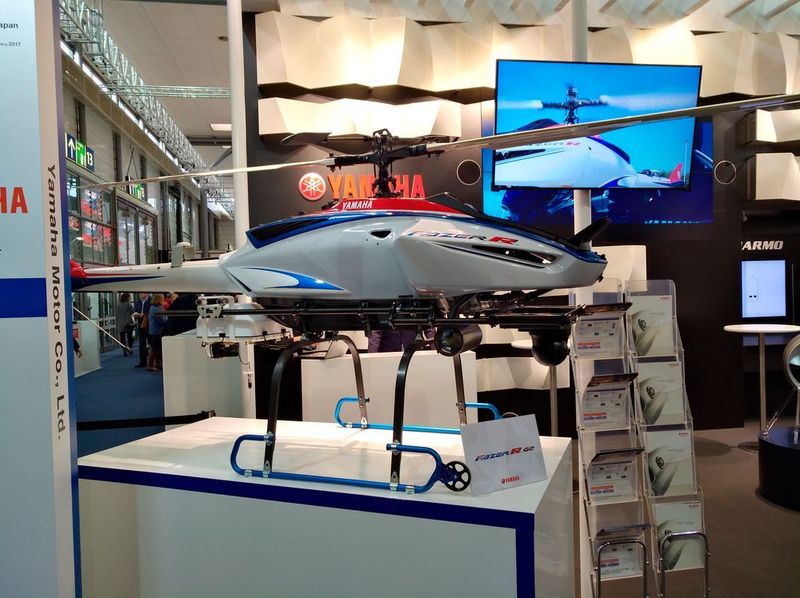 Keine Drohne, dafür ein Hubschrauber. Gedacht für Rettungs- und Überwachungseinsätze. (Robert Horn)