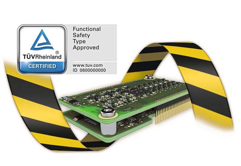 Das Anybus Safe2Link Remote IO-CS: Mit Safebound können lokale sichere Eingänge, wie z. B. Not-Halt-Taster oder Sicherheits-Lidarsensoren, direkt mit der Funktion Safe Torque Off (STO) verbunden werden, um schnelle Sicherheitsreaktionen zu gewährleisten.  (Bild: HMS Industrial Networks)