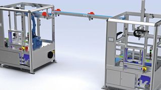 Mit den Minitec-Fertigungszellen lassen sich verkettete Automationslinien aufbauen. (Bild: Minitec)