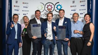 Große Freue beim Autohaus Kunzmann anlässlich der Verleihung des Automotive Business Awards 2022. Vielleicht stehen nächstes Jahr Sie ganz oben? (Bild: Stefan Bausewein)