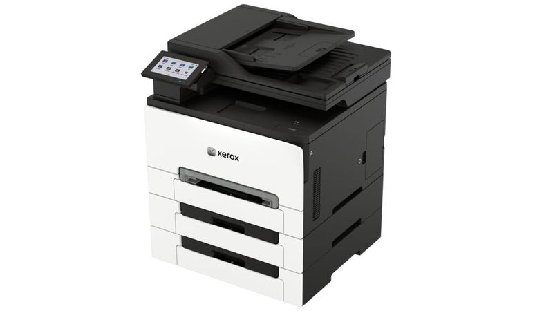 Für ein höheres Druckvolumen oder unterschiedliche Papiertypen können die Geräte auch mit zwei zusätzlichen Papierkassetten ausgerüstet werden, bleiben dabei aber immer noch relativ kompakt. (Bild: Xerox)