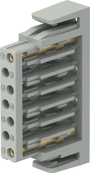 Die jüngste Generation modularer Steckverbindersysteme, Combi Tac Direqt von Stäubli Electrical Connectors, wurde erweitert. Ein neues nacheilendes Modul überwacht den Verbindungsstatus des Steckverbinders und ermöglicht so die Fernüberwachung über ein Steuerungssystem. Das multifunktionale Modul bietet zusätzlich zur Überwachungsfunktion Platz für fünf weitere Signalkontakte. SPS 2021: Halle 10, Stand 248. (Bild: Stäubli Electrical Connectors)