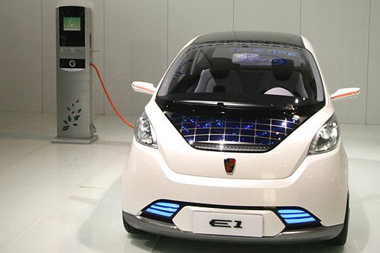 MG unterstreicht mit dem Modell E1 den Willen der Chinesen zur Elektrifizierung des Automobils. (Archiv: Vogel Business Media)