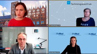 Am 14. September fand das BV-Med-Mittelstandsforum statt. Politischer Gast war die Grünen-Bundestagsabgeordnete Claudia Müller (Bild: oben links). (BV-Med)