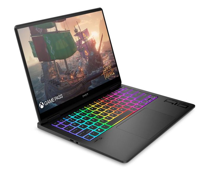 HP bietet das Omen Transcend 14 auch in schwarzem Outfit an. (Bild: HP)